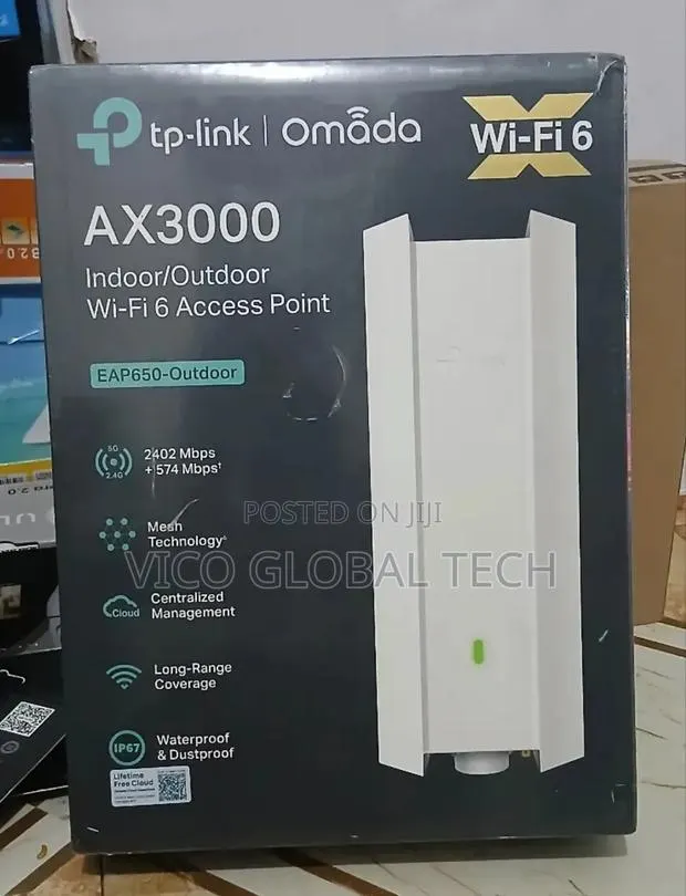 TP-Link Omada Ax3000 Indoor/Outdoor Access Point Eap650 · Photo 1