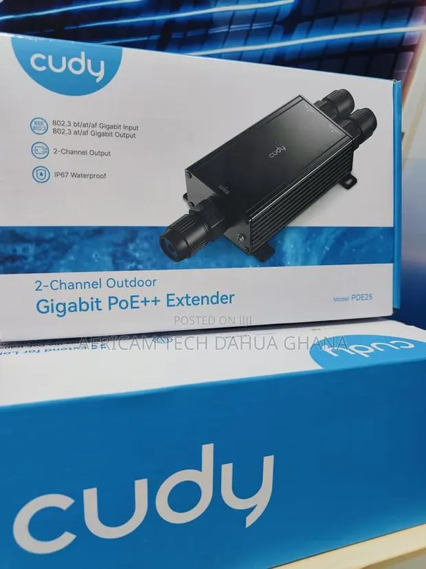 CUDY 2-Channel Outdoor Gigabit PoE Extender · Photo 1