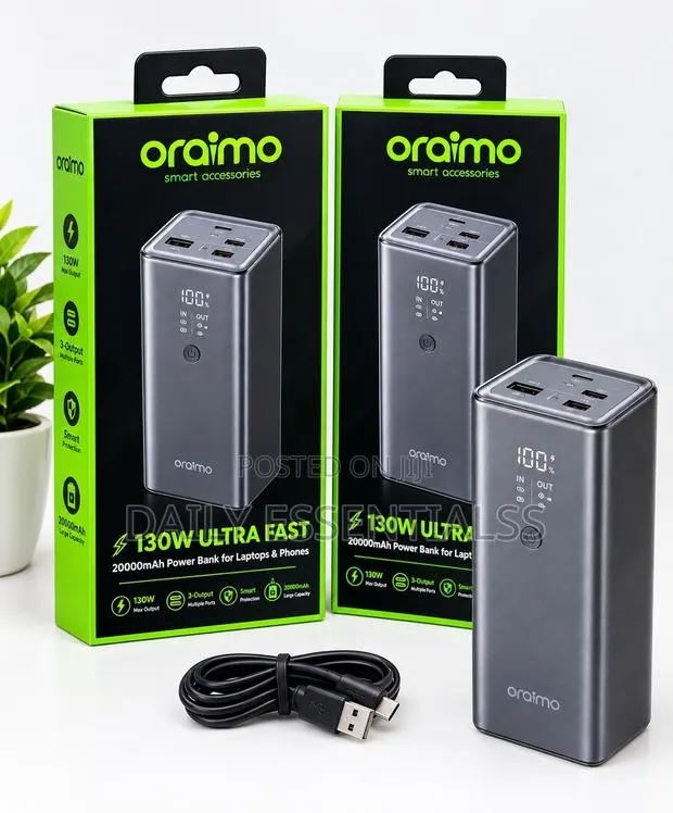 Oraimo 130W Ultra Fast Power Bank 27600mAh · Photo 1
