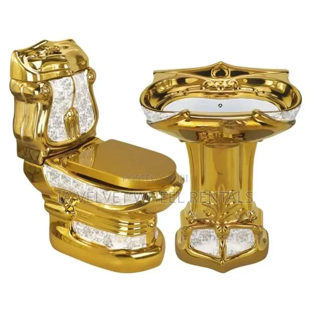Royal Gold Toilet and Standing Wash Basin · Photo 4