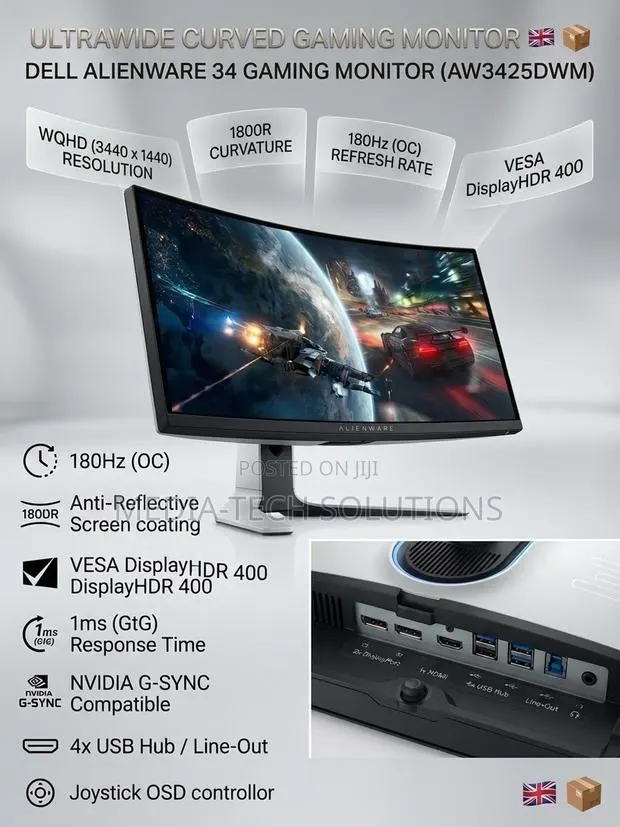 Brand New Alienware Curved Monitor Aw3425dwm · Photo 1