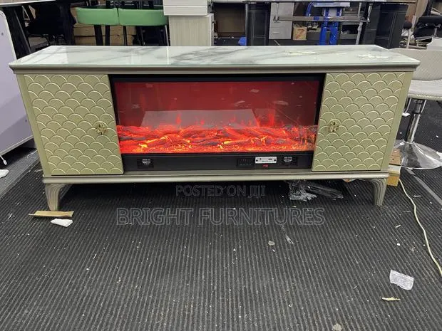 Electronic Tv Stand With Bluetooth Speaker and Light · Photo 1
