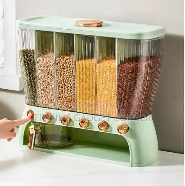 6-Compartment Food Grain Dispenser · Photo 1
