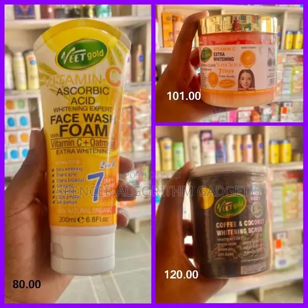 Veetgold Vitamin C/Coconut and Coffee Scrub/Vitamin C Face Wash · Photo 1