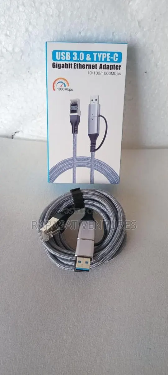 Usb 3.0 Usb-c Male To Rj45 Male Cable 1.5m (Console Cable) · Photo 1