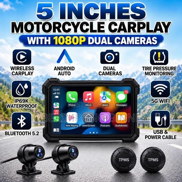 5 Inches Motorcycle CarPlay · Photo 1