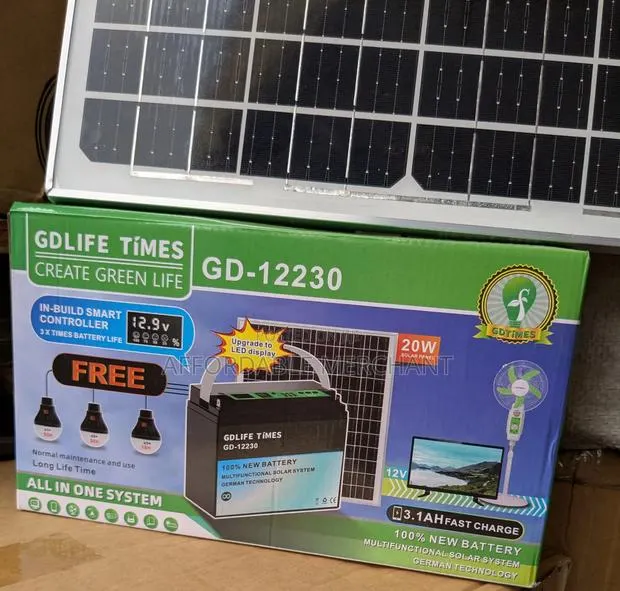 Gdlite All in One Solar Lighting System Set With 3 Led · Photo 1
