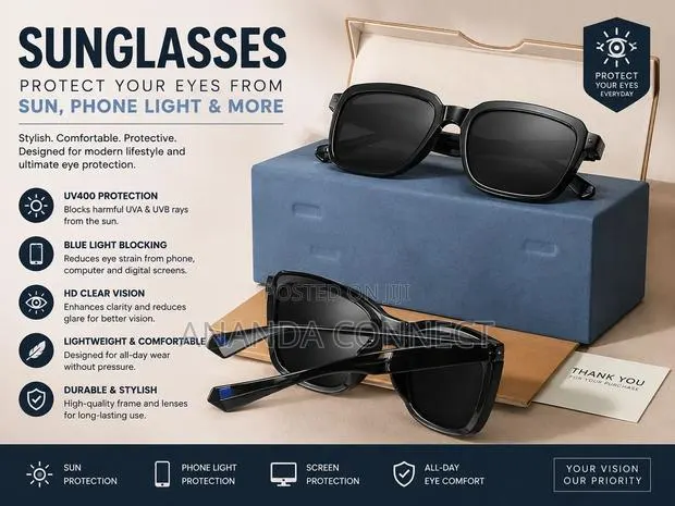 UV400 Polarized Sunglasses Protect Your Eyes From Sunlight, Blue Light · Photo 1