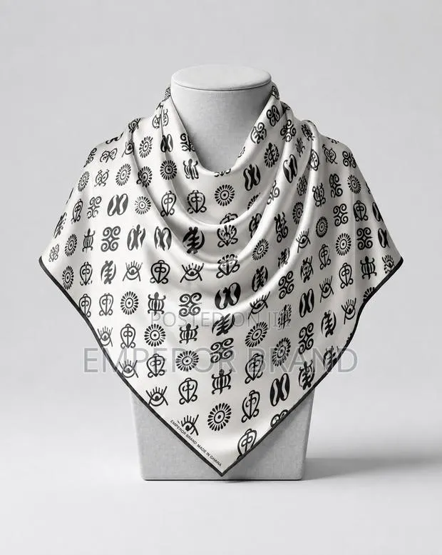 Aseda Luxury Silk Scarf | Premium African Silk Head Wrap · Photo 1