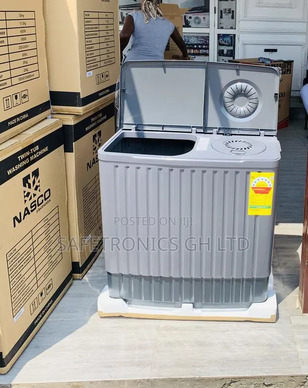 Sealed Original Grey Nasco 11KG Twin Tub Washing Machine NAS-11-TW · Photo 1
