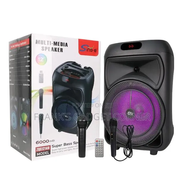 SING-E 12" Super Bass Party Speaker · Photo 1