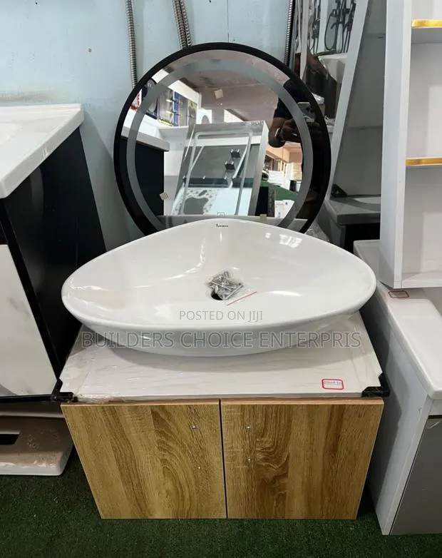 Counter Top Cabinets Basin With Led Mirror · Photo 1
