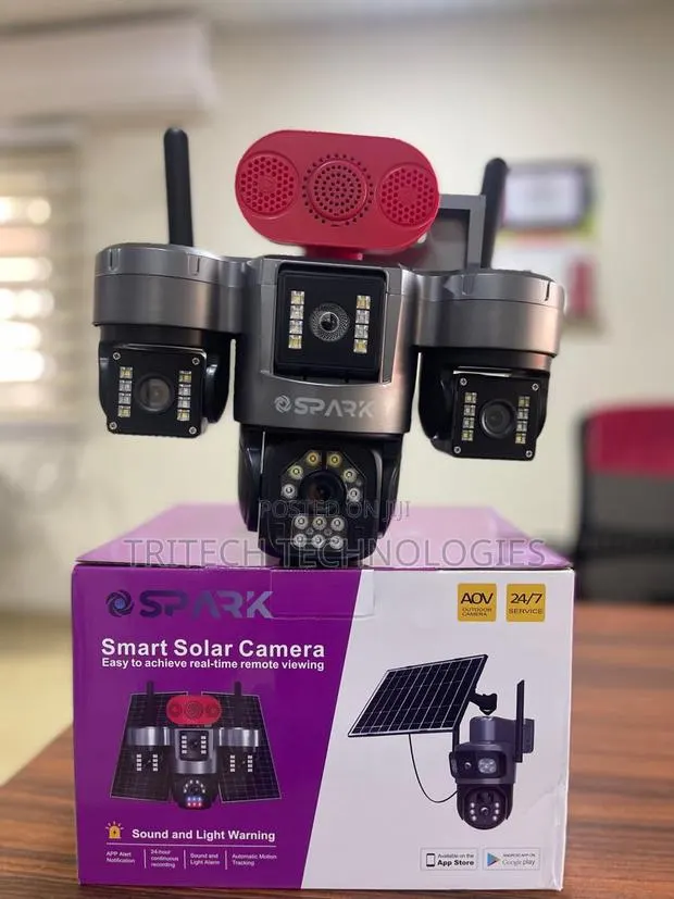 SPARK JA-S13B-4G Smart Solar 4g Triple Lens CCTV Camera · Photo 1
