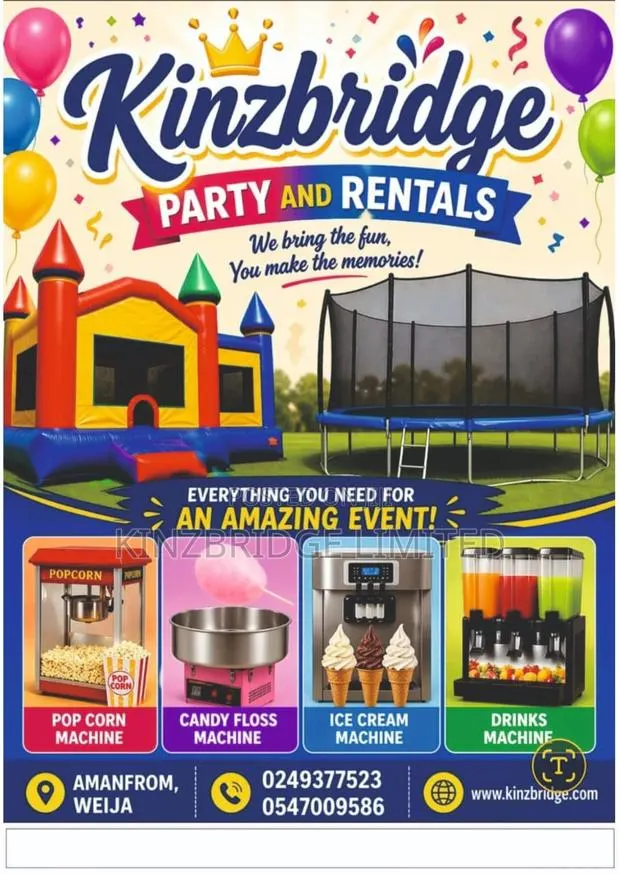 Bouncing Castles, Trampoline, Popcorn, Candy Floss & Ice Cream Machine · Photo 1