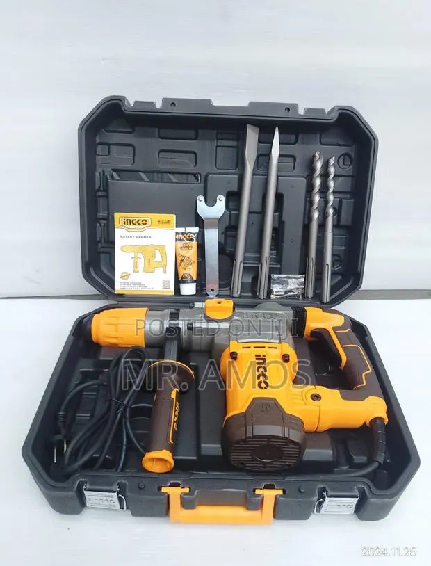 1600 Watt Rotary Hammer With 5pcs Bits Included - Rh16008 · Photo 1