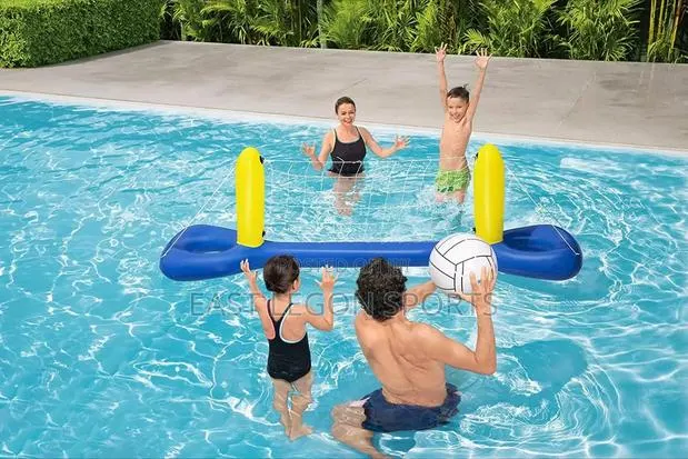 Swimming Pool Floater Volleyball Football Set Basketball · Photo 1