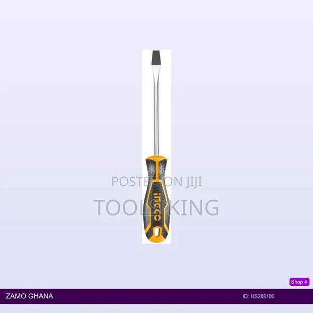 Slotted Screwdriver 100 Mm - Hs285100 · Photo 1