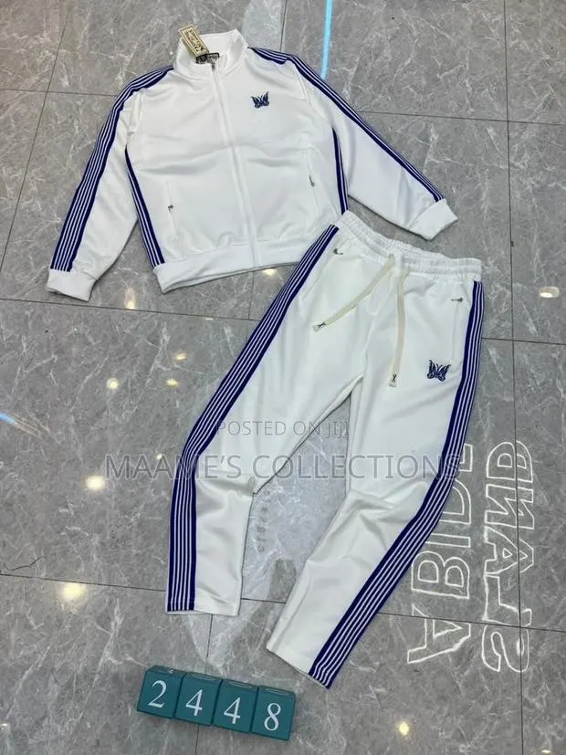 Men’s Designer Needles Butterfly Embroidery Logo Tracksuit Set · Photo 1
