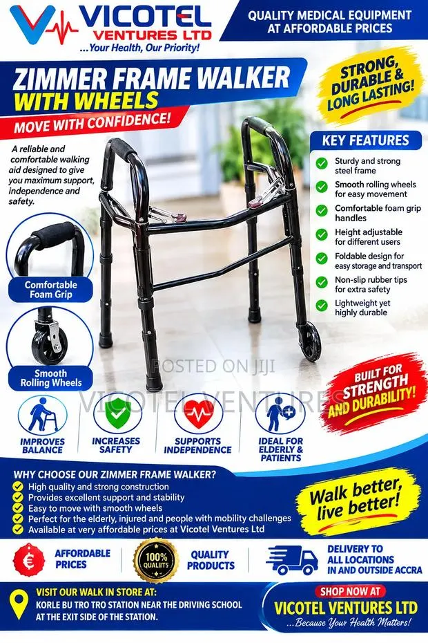 Zimmer Frame Walker With Wheel · Photo 1
