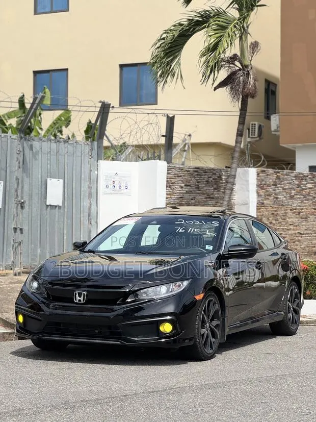 Honda Civic Sport Sedan 2020 Black · Photo 1