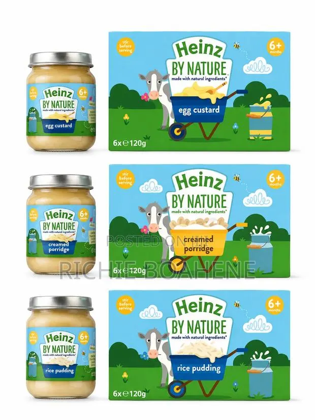 Heinz Baby Food. Rice, Egg Custard and Creamy Porridge · Photo 1