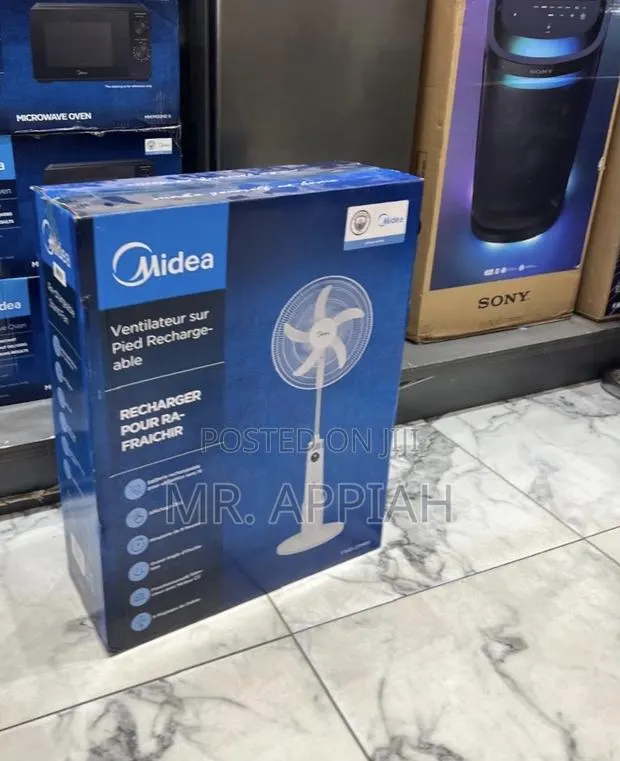 Brand New Midea 18” Standing Fan With Digital Remote · Photo 1