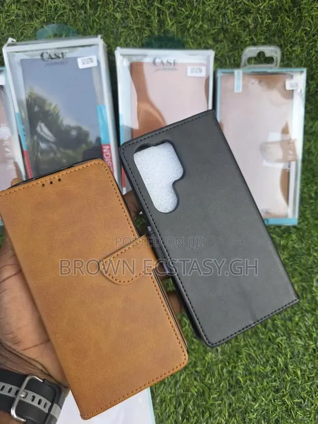 Samsung Galaxy Leather Flip Case for S22/S23/S24/S25 Ultra · Photo 1