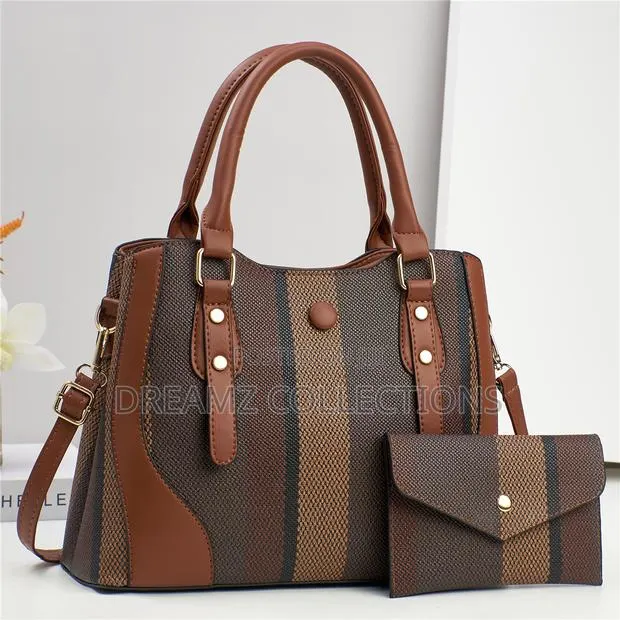 Striped Elegance Handbag Set · Photo 1
