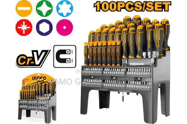 100 PCS Screwdriver Set - Hksd10028 · Photo 1