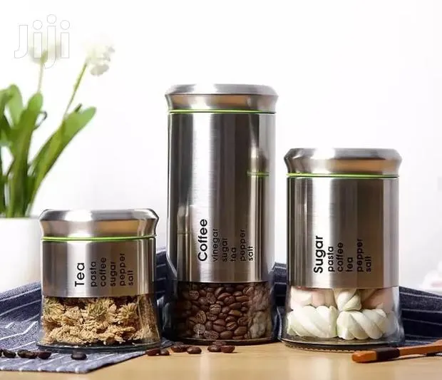 3 Set Carnisters For Tea Coffee And Sugar Storage · Photo 1