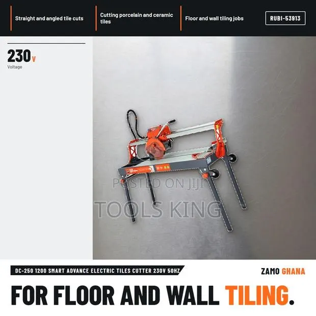 Dc-250 1200 Smart Advance Electric Tiles Cutter 230V 50Hz - RUBI-53913 · Photo 1