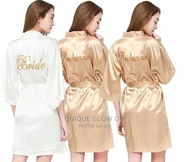 Bride Maid Of Honor Satin Wear Bridal Robes · Photo 1