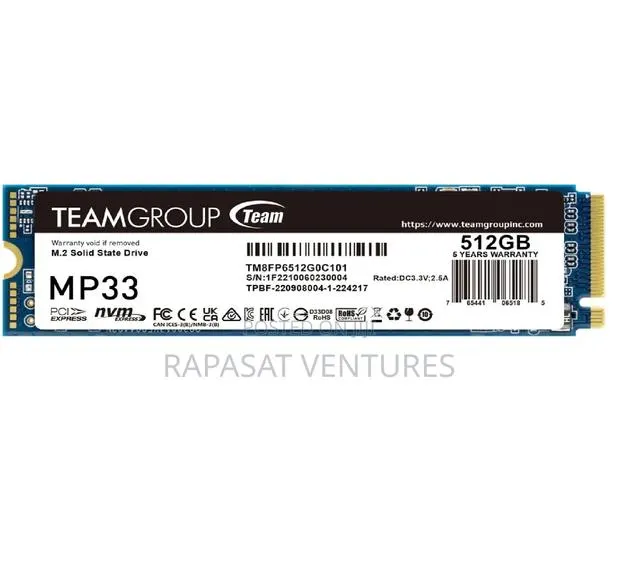 Teamgroup 512gb M.2 Nvme SSD Mp33 · Photo 1