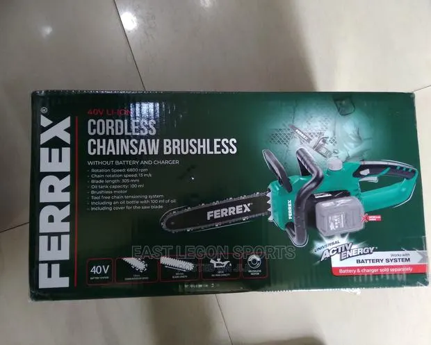 Cordless Chainsaw Brushless Saw Chain Tree Bush Wood Cutter · Photo 1
