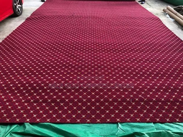 Heavy and Quality Wine Industrial Woolen Carpets With Designs · Photo 1