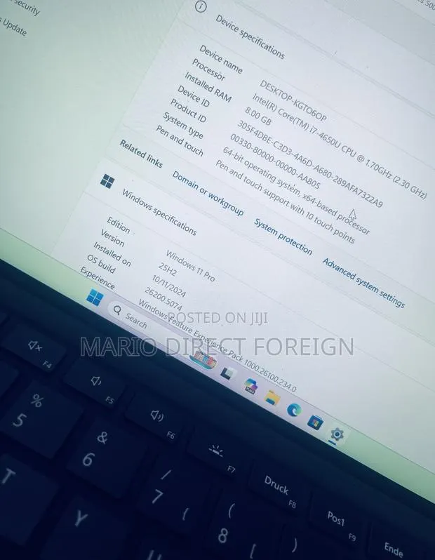 Laptop Microsoft Surface Pro 4 8GB Intel Core i7 SSD 512GB · Photo 1