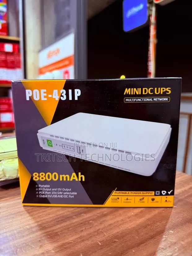 Poe 430p Mini Dc Ups for Router 9v 12v 15v 8800ma · Photo 1