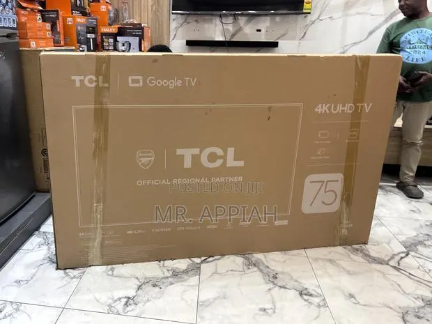 Extremely Authentic TCL 75” HDR Frameless Smart Television(Black) · Photo 1