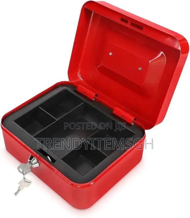 Portable Cash Box / Money Storage Box – Lockable Metal Cash Safe · Photo 3