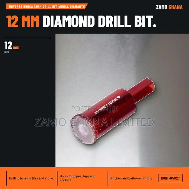 Drygres Broca 12Mm Drill Bit 4Drill Diamante - RUBI-05927 · Photo 1