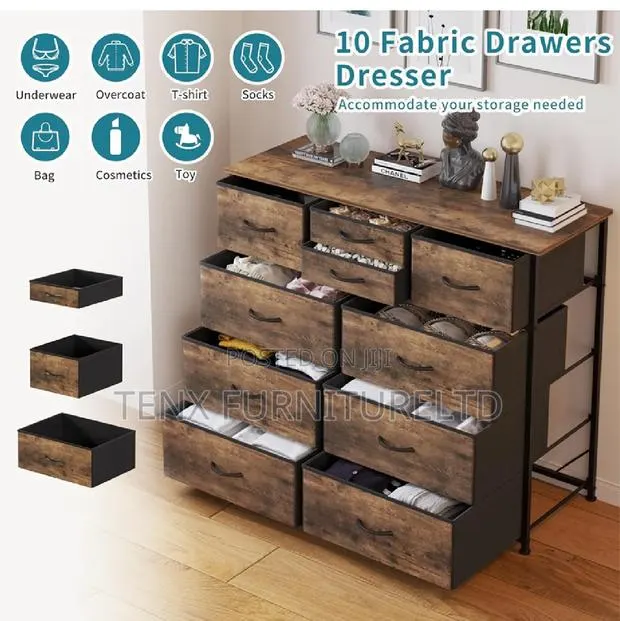 Chest of Drawers (Metal + Non-Woven · Photo 1