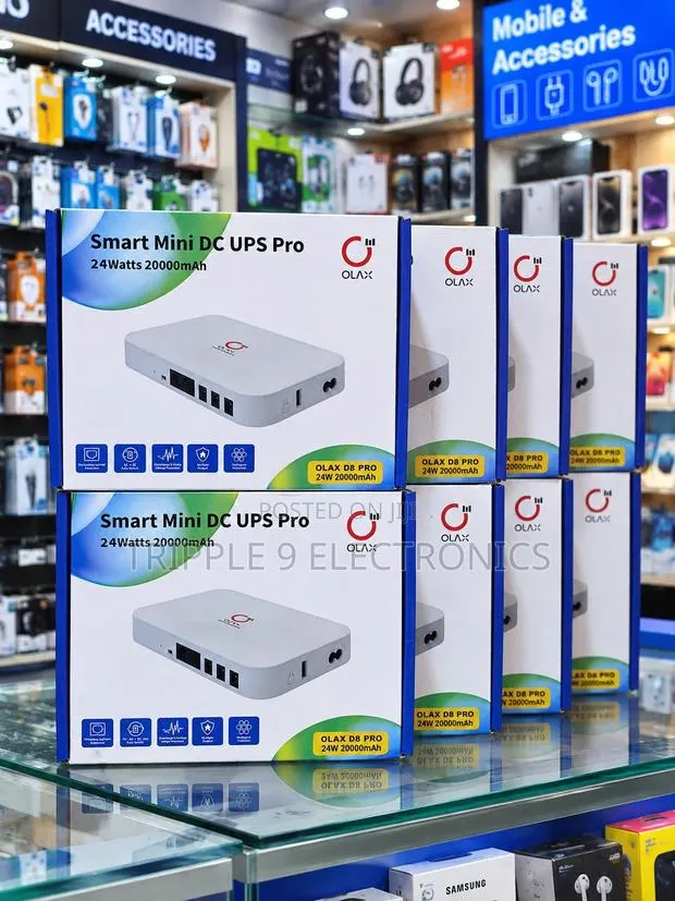 OLAX D8 Pro Smart Mini DC UPS (24W / 20,000mAh) · Photo 1