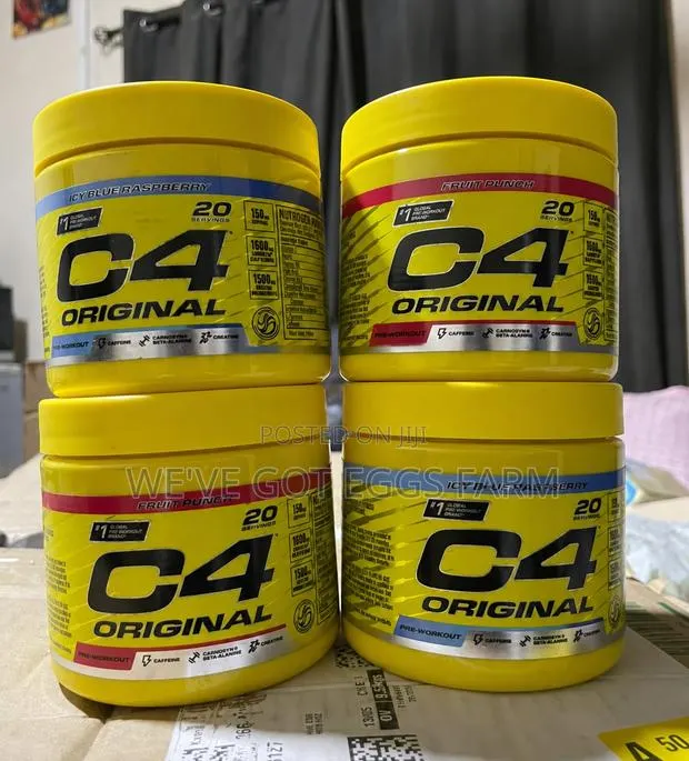 Original C4 Pre-Workout 132g – Blue Raspberry & Fruit Punch · Photo 1