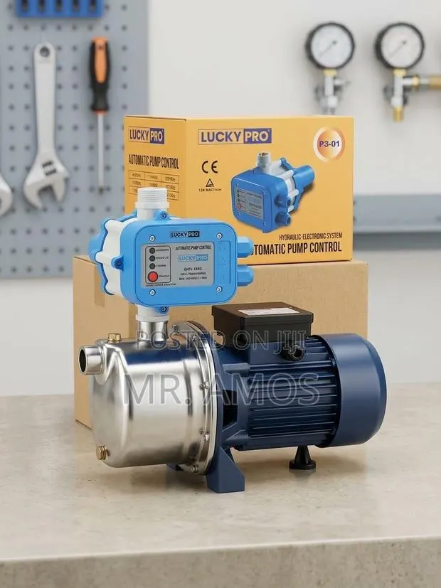 Luckypro 1HP Self Priming Stainless Steel Water Pump · Photo 1
