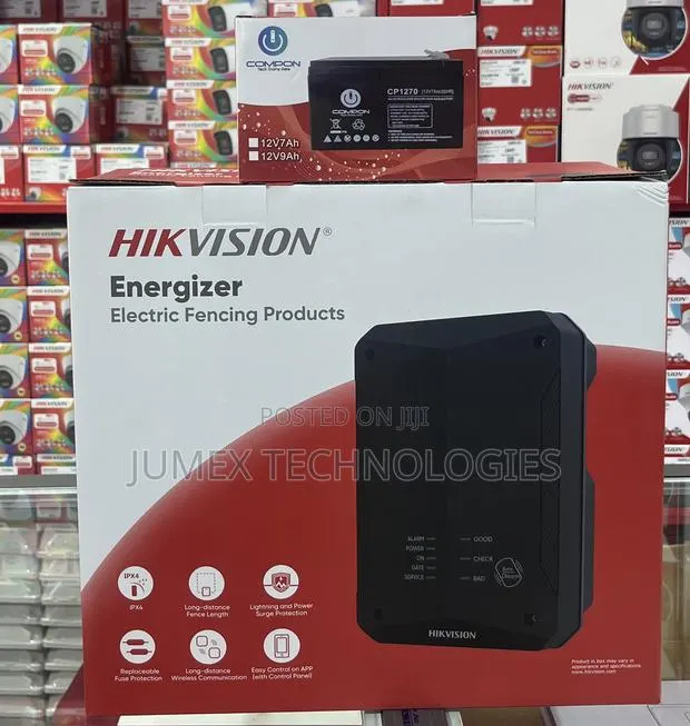 HIKVISION Energizer Electric Fencing Products DS-PF201-1WE + Battery · Photo 1