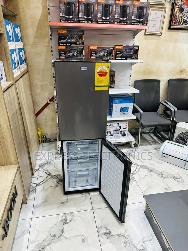 Get a New Dark Grey Color Double Door Fridge Nasco Nasd2-20fl · Photo 1