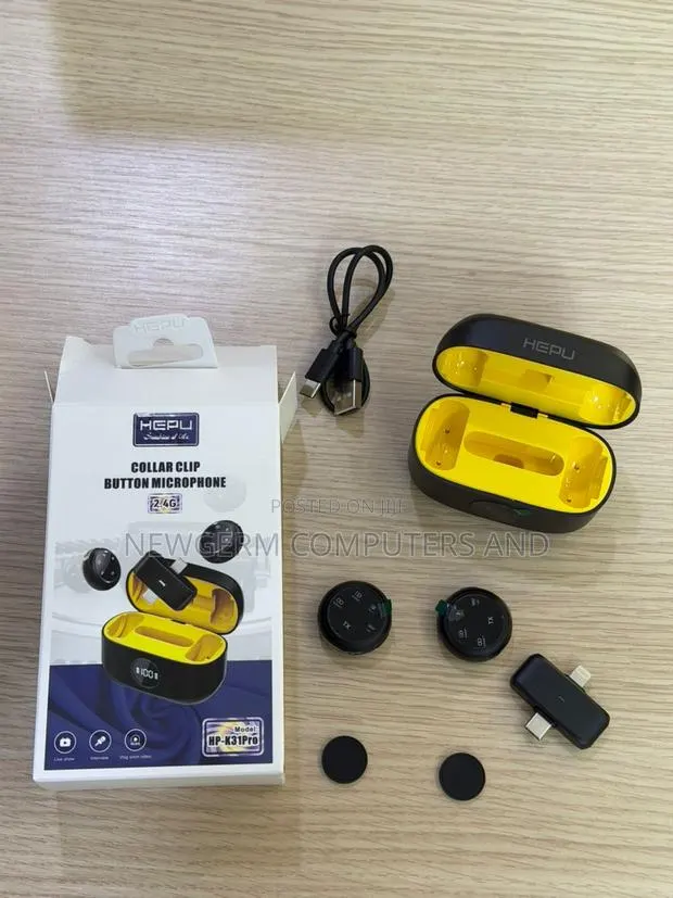 HEPU Wireless Collar Clip Microphone Wireless Noise Reduction · Photo 1