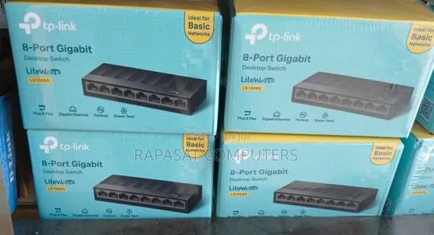 Tp-Link Ls1008g Gigabit Ethernet Switch 8 Ports 10/100/1000 MBPS · Photo 1