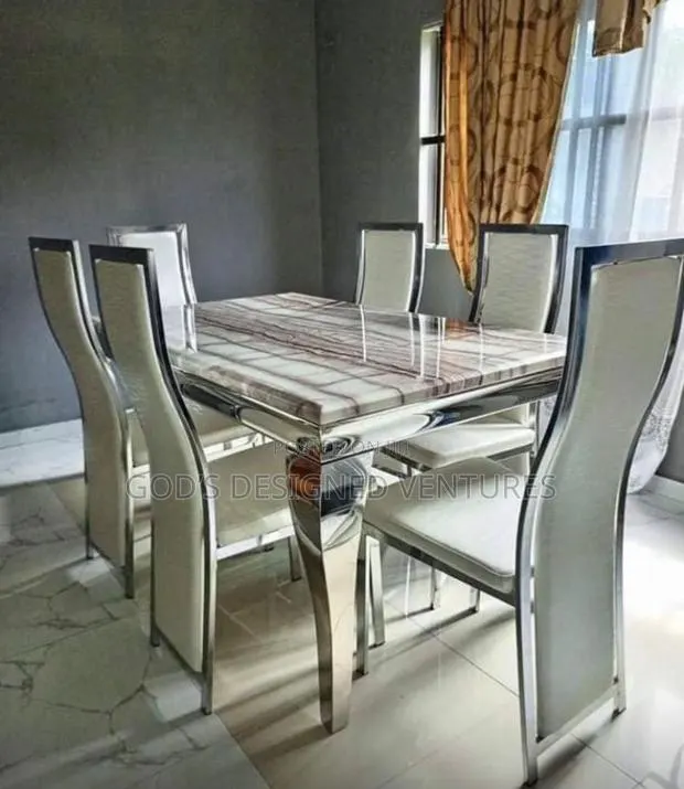 Authentic and Classic 6seater Marble Dining Set · Photo 1