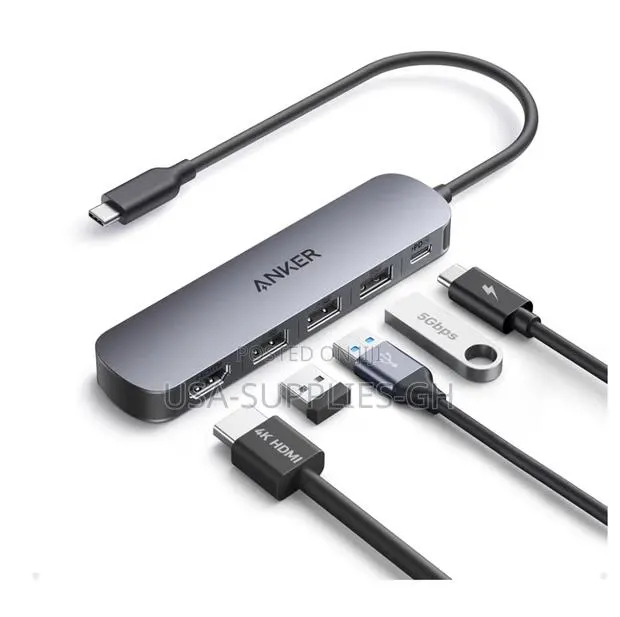 Anker USB C Hub 5 in 1 HDMI Multiport Adapter 100W PD From Usa · Photo 1